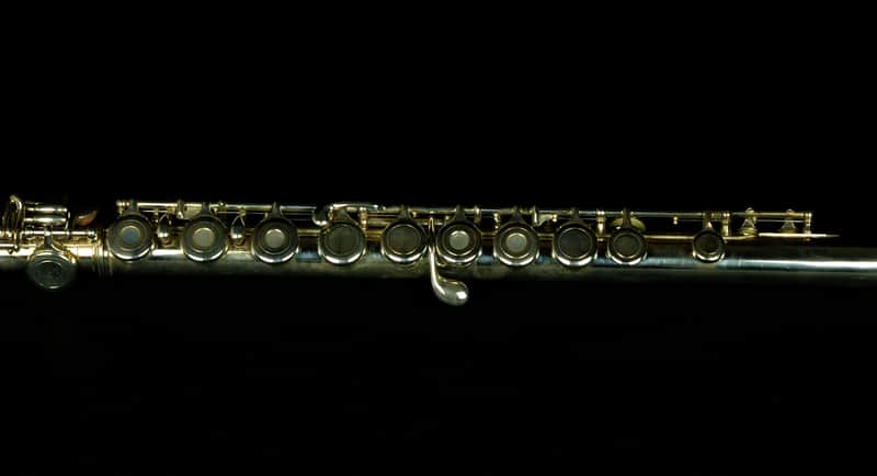 Jupiter JFL-611R Silver Plated Open Hole Inline G C Foot Flute w