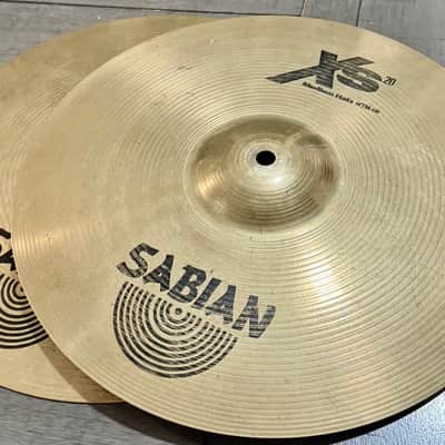 Sabian 14" XS20 Medium Hi-Hat Cymbals (Pair) 2003 - 2015 - Natural image 1
