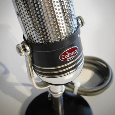 Calrad 500C Microphone Desk Mic with stand Circa-1960s-Chrome & Black` image 7