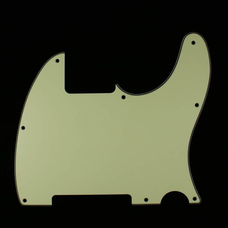 Replacement Tele Esquire Style Guitar pickguard ,3ply Vintage mint green image 1