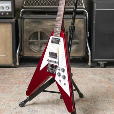 Gibson Custom Shop 1967 Mahogany Flying V Reissue with Maestro Vibrola Electric Guitar - Sparkling Burgundy with Hardshell Case image 16
