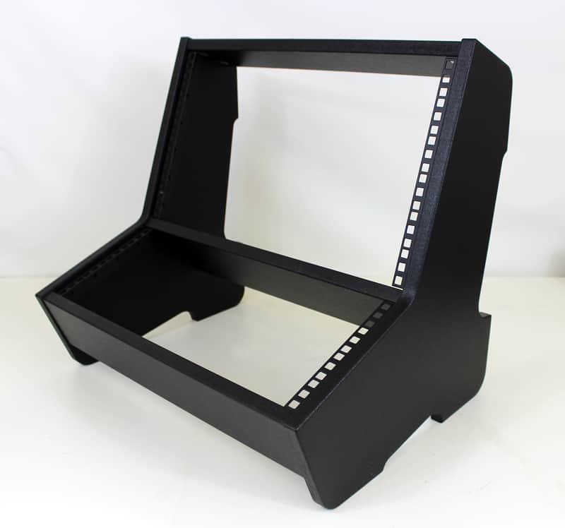 Nutshell 6U+4U (10U) STUDIO RACK CASE DUAL ANGLE - Black image 1