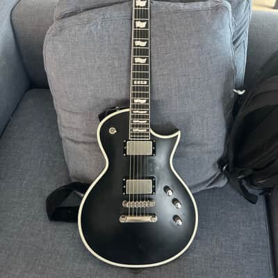 ESP E-II Eclipse BB - Black with silver binding image 1