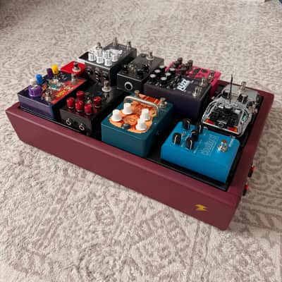 Bolt Custom Pedalboard - Burgundy Tolex | Handmade image 10