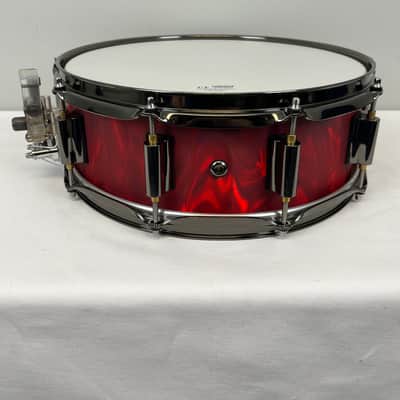 Drum Craft Series 7 Birch Snare - Red Satin Flame image 6