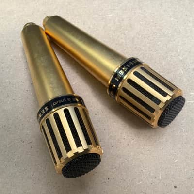 2x Sennheiser GOLD MD 415 N / nice set Vintage made in Germany 70’s Ultra rare GOLD version microphone set ! image 14