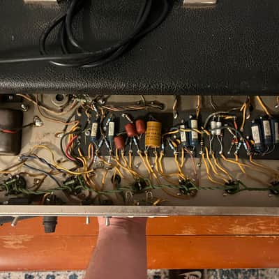 Fender Bassman 1966 2-Channel 50-Watt Guitar Amp Head 1964 - 1967 - Black Panel image 10