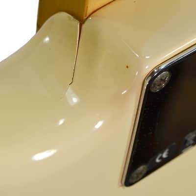 Fender Left Handed Stratocaster Standard MIM Electric Guitar – Used - White image 10