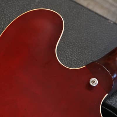 2011 Gibson ES-335 Dot Semi-Hollow Electric Guitar Satin Red + OHSC image 14