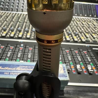 AKG/Telefunken D 19 B Cardioid Dynamic Microphone 1960s - Gold/Gray image 6