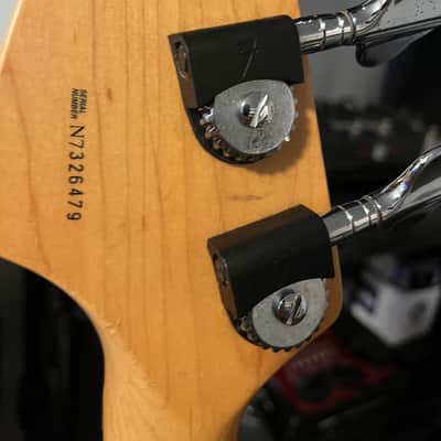 1996 Suhr Era Fender American Deluxe Jazz Bass with Rosewood Fretboard Shoreline Gold image 10