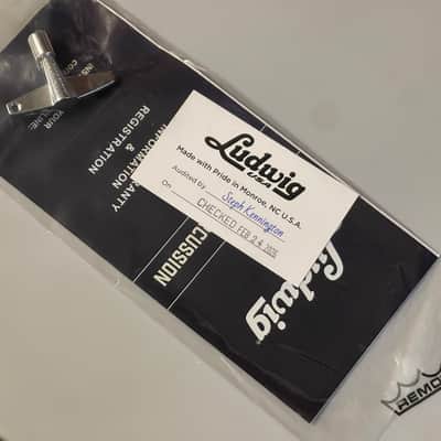 Ludwig LB416 Black Beauty 5x14" 10-Lug Brass Snare Drum New image 9