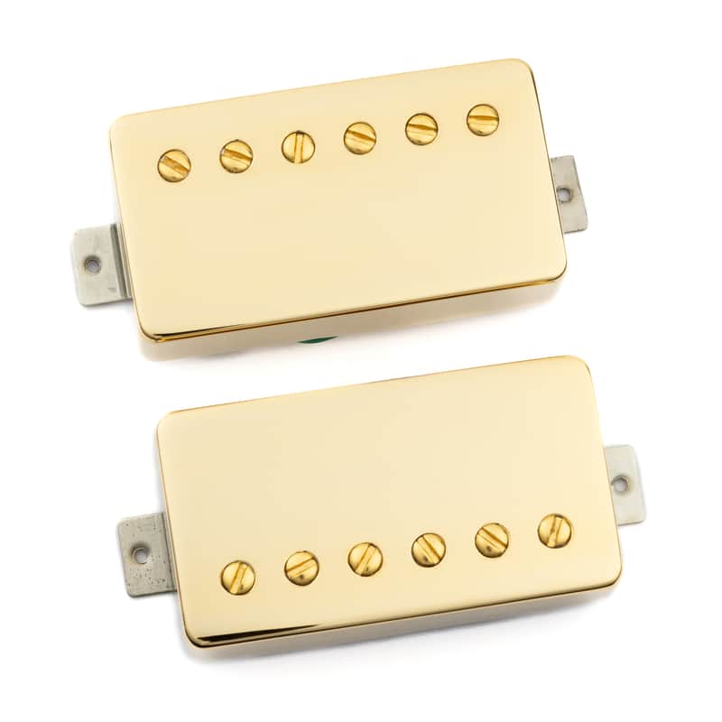 Tonerider Alnico 2 Classic Humbucker F-Spaced Set (50mm Neck, 52mm Bridge)/Gold cover image 1