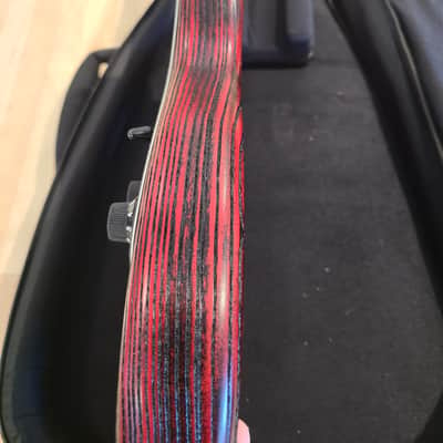 Fender Limited Edition Sandblasted Ash Stratocaster - Crimson Red Transparent image 4