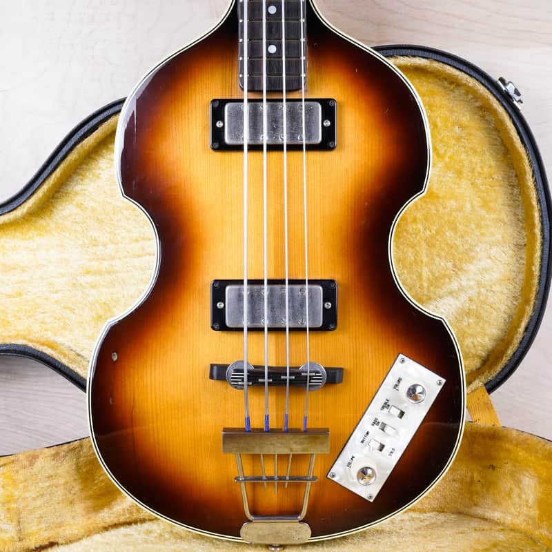 Greco VB50 Violin Bass MIJ 1986 Sunburst Vintage Japan w/ OHSC image 1
