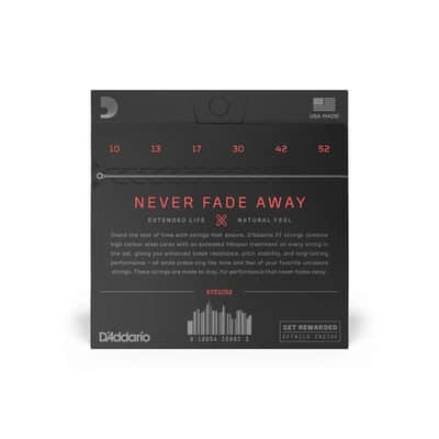 D'Addario XT 10-52 Light Top Heavy Btm Coated Electric Guitar Strings - XTE1052 image 3