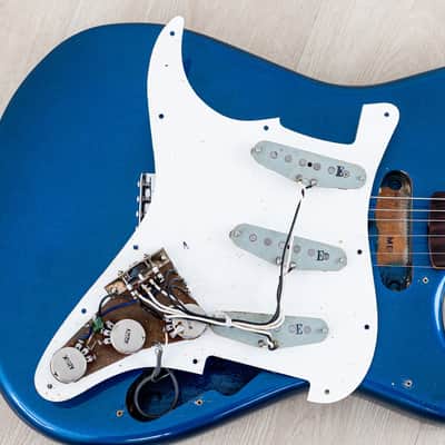 1981 Tokai Springy Sound ST60 Vintage S-Style Guitar Metallic Blue, 100% Original w/ Case, Japan image 19