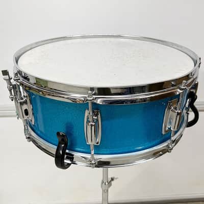 Vintage Early 1970s Ludwig Standard Snare Drum in Blue Mist image 2