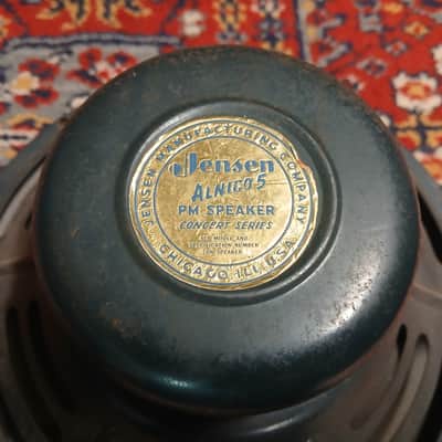 1955 Jensen P12Q 12" 40 Watt 8 Ohm Speaker Original Cone Rare image 3