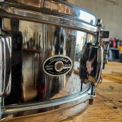 Slingerland 5x14" 8-Lug Chrome Over Steel Snare Drum image 3
