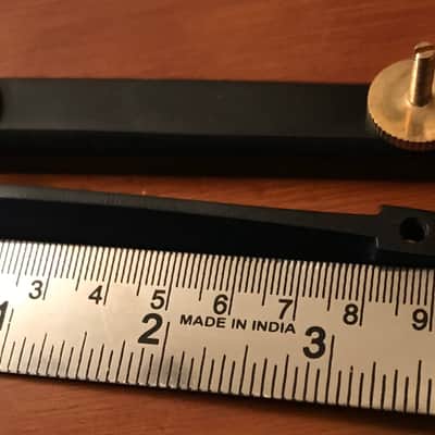 Archtop guitar Lowboy Bridge Gold Wheels Posts Ebony Black image 6