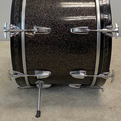 Ludwig 12x18"/8x12"/14x14"Jazzette w/ 5x14" Jazz Fest - Finest known. VIDEO. Rare Black Galaxy image 9
