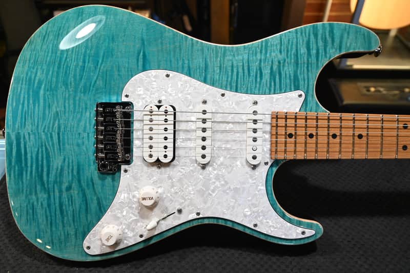 Suhr Standard Plus Roasted Maple - Bahama Blue #0471 image 1