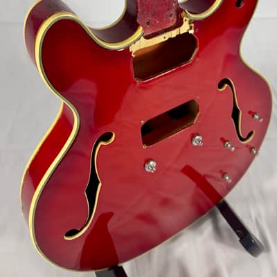 Epiphone Riviera EA-250 Hollowbody Electric Guitar Body MIJ Japan 1970’s - Red image 2