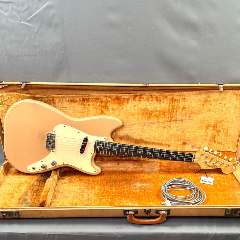 Fender Musicmaster *Clay Dot, Slab Board* 1960 - Desert Sand image 1