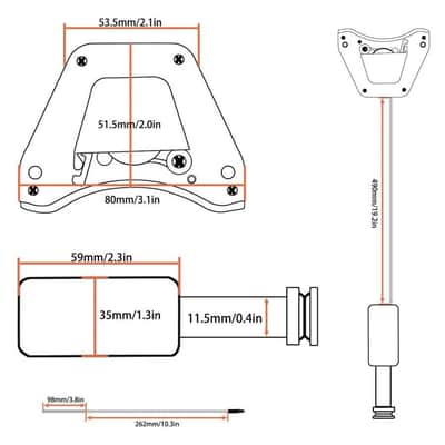 Acoustic Guitar Soundhole Preamp Piezo Pickup EQ with Microphone image 8