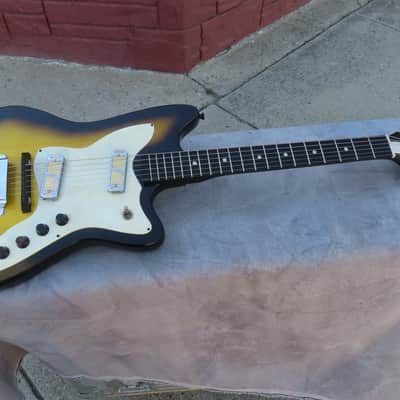 HARMONY 1966 BOBCAT H-15 SILHOUETTE 2 PICKUP DEARMOND GOLD FOIL CLEAN! ORIGINAL! image 2