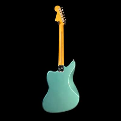 Fender American Professional Classic Jaguar Electric Guitar - Faded Sherwood Green Metallic image 6