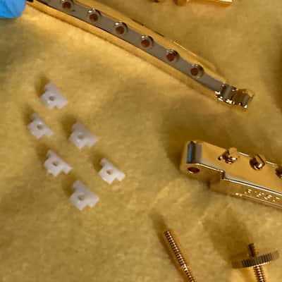 Gibson ABR-1 “Wired” Bridge and Lightweight Aluminum Stop Bar Tailpiece-Combo-Gold image 4