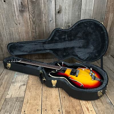 Univox Coily 1968 - Cherry Sunburst U1825 One Owner Clean 335 copyB image 22