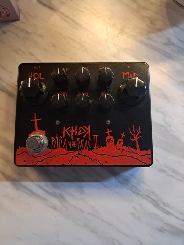 KHDK Electronics Paranormal II Limited Edition Gary Holt Signature Parametric EQ / Overdrive 2021 - Black / Red image 1