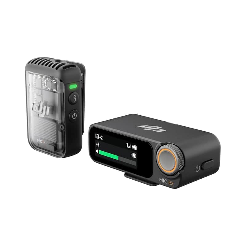 Mic 2 (1 Tx + 1 Rx), Wireless Microphone With Intelligent Noise Cancelling, 32-Bit Float Internal Recording, Optimized Sound, 250M (820 Ft.) Range, Microphone For Iphone, Android, Camera, Vlogs image 1