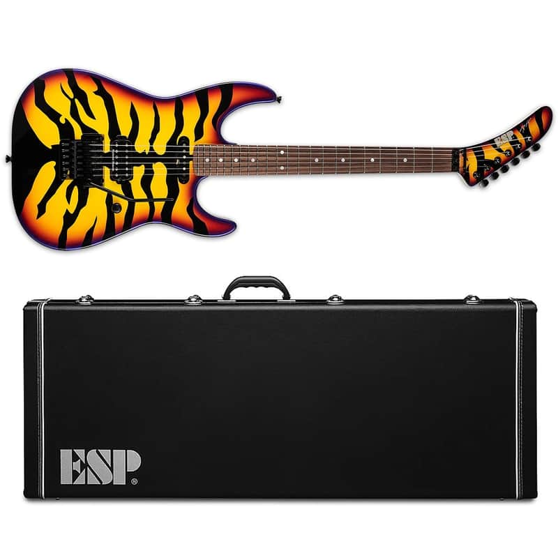 ESP George Lynch FR Sunburst Tiger Graphic STG Electric Guitar Brand New w/ Hardshell Case - In Stock