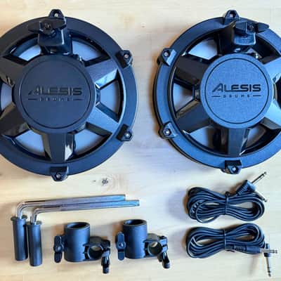 NEW -2 PACK- Alesis Nitro Max 8 Inch Single Zone Mesh Tom Pad Expansion- 8" Drum, Clamp, Cable - DMPad image 2