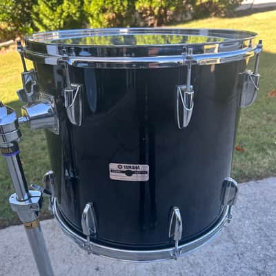 Yamaha 80’s Tour Custom Black Lacquer 14x16 Mounted Tom image 2