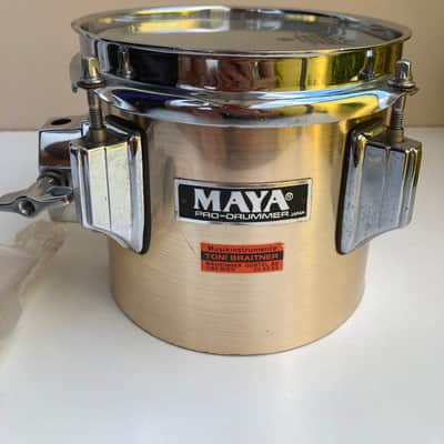 Immagine Vintage japan Maya Tama 1980s rare drum concert tom 6"x5.5" gold with Remo head Zola - 2