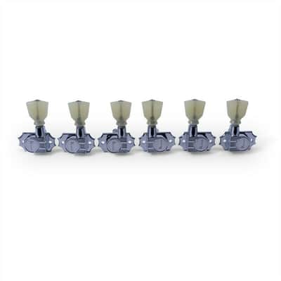 KRG-3-CP KLUSON® REVOLUTION™ G-MOUNT Tuning Machines 3x3, Chrome Finish image 1