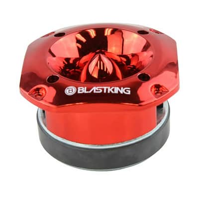 Blastking TW2000 500 Watts 4x4 inch 1.5 inch VC Titanium Bullet Tweeter Red image 2