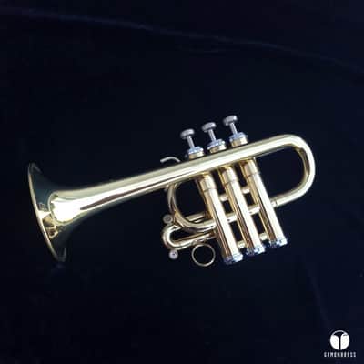 Getzen Capri Bb / A piccolo trumpet two leadpipe gamonbrass image 12