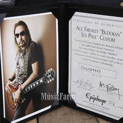 Epiphone Ace Frehley Budokan Les Paul Custom Electric Guitar #618 of 1000 w Case image 3