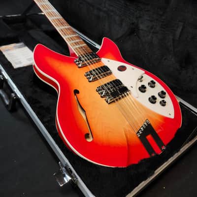 Rickenbacker 1993 Plus 12-String Semi-Hollow Guitar, Fire Glo, 3 Toaster Pickups, Stereo, HSC image 2