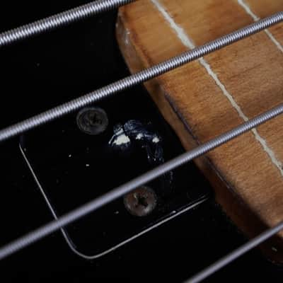 Yamaha Super Bass SB-500 1970s Black Converted to Fretless Made in Japan MIJ w/ Bag image 13