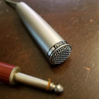 AKG D109 Lavalier Dynamic Microphone Omni 200 Ohm 1960s - Satin chrome image 1