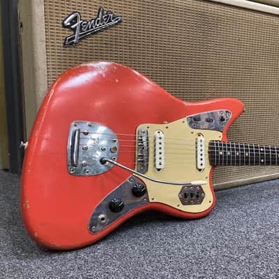Fender Jaguar 1962 - Fiesta red refin image 1