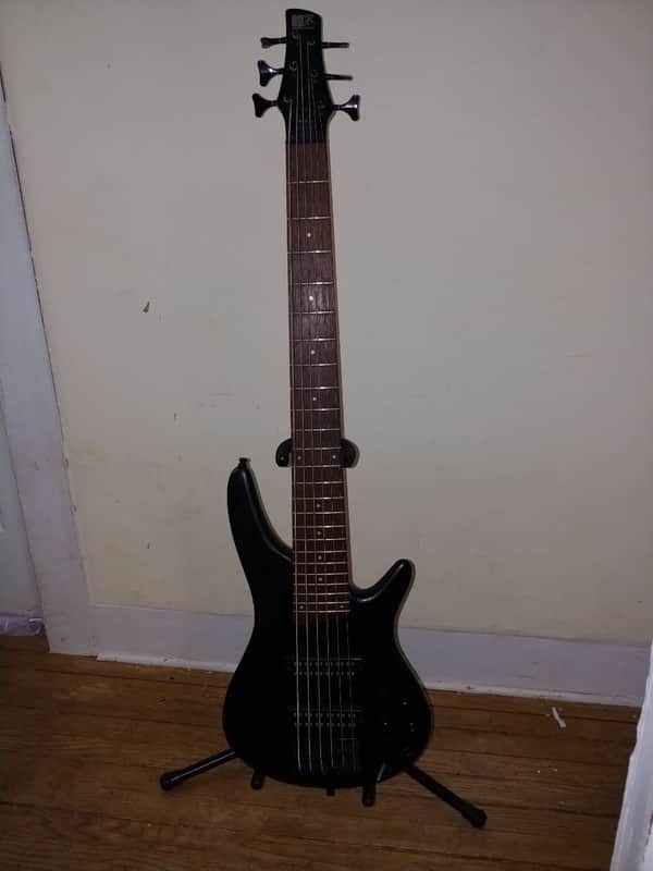 Ibanez SR306EBWK 6 String Electric Bass Weathered Black image 1