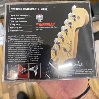 Rare Fender Mr. Gearhead Technical Support CD-ROM Volume 5 Set (2008) – Authorized Service Center Edition image 4